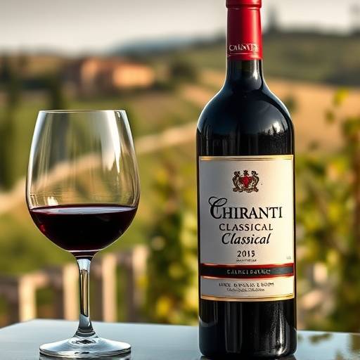 Bottle of Chianti Classico wine from Tuscany