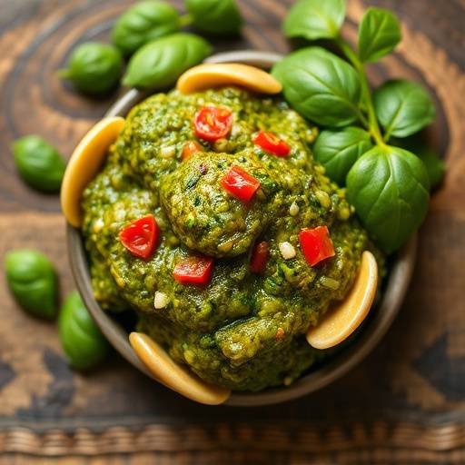 Bottle of Pesto Genovese sauce next to Conchiglie pasta