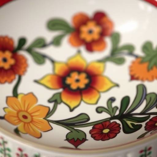 Ceramic bowl hand-painted in Deruta, Umbria