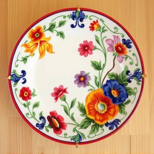 Hand-Painted Ceramic Plate from Deruta