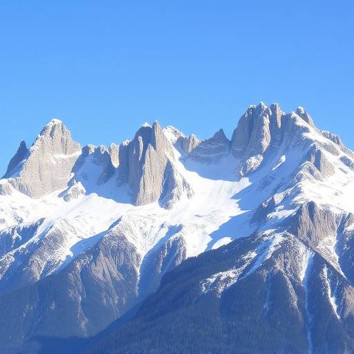Snow-capped mountains of the Dolomites, Trentino-Alto Adige, Italy